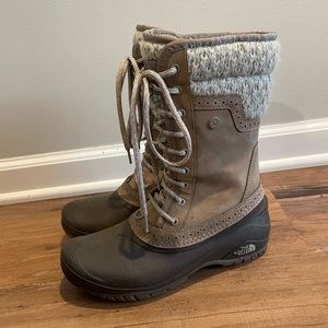 The North Face Women's Shellista II Mid 'Split Rock Brown' Winter Boots size 7.5